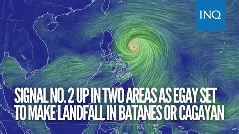 Signal No. 2 up in two areas as Typhoon Egay set to make .